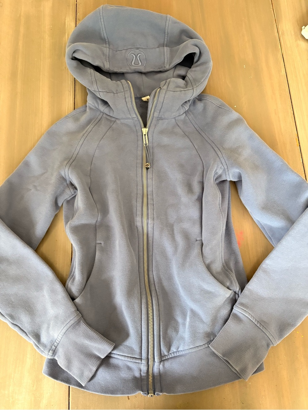 lululemon athletica hooded  Zip Jacket - Light Blue